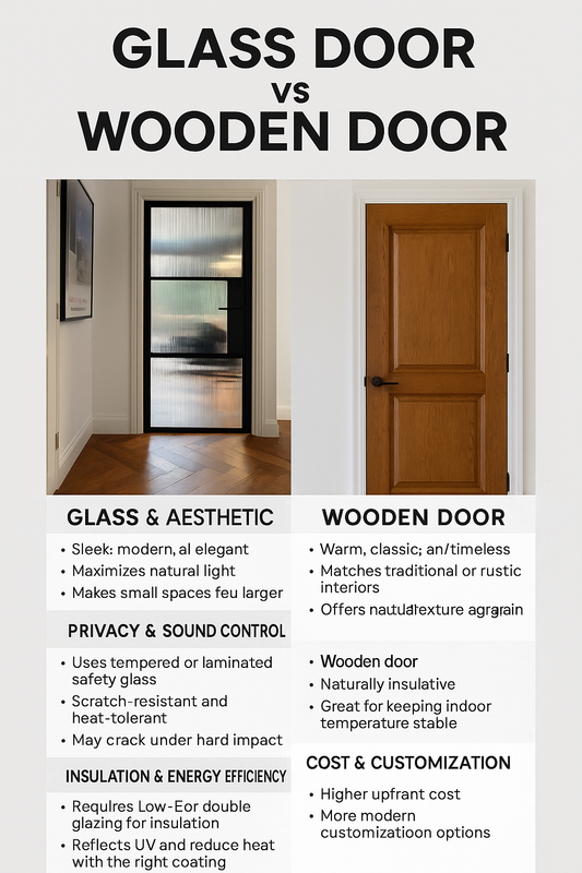 Glass Door vs Wooden Door: Which One is Right for You?