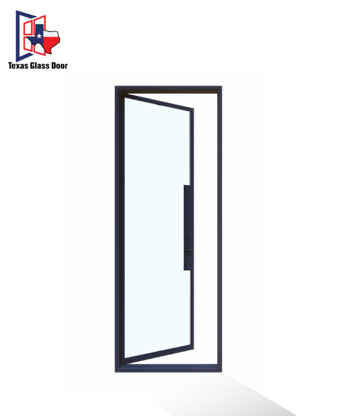 Iron Single French Door- Square Top- 1 Line