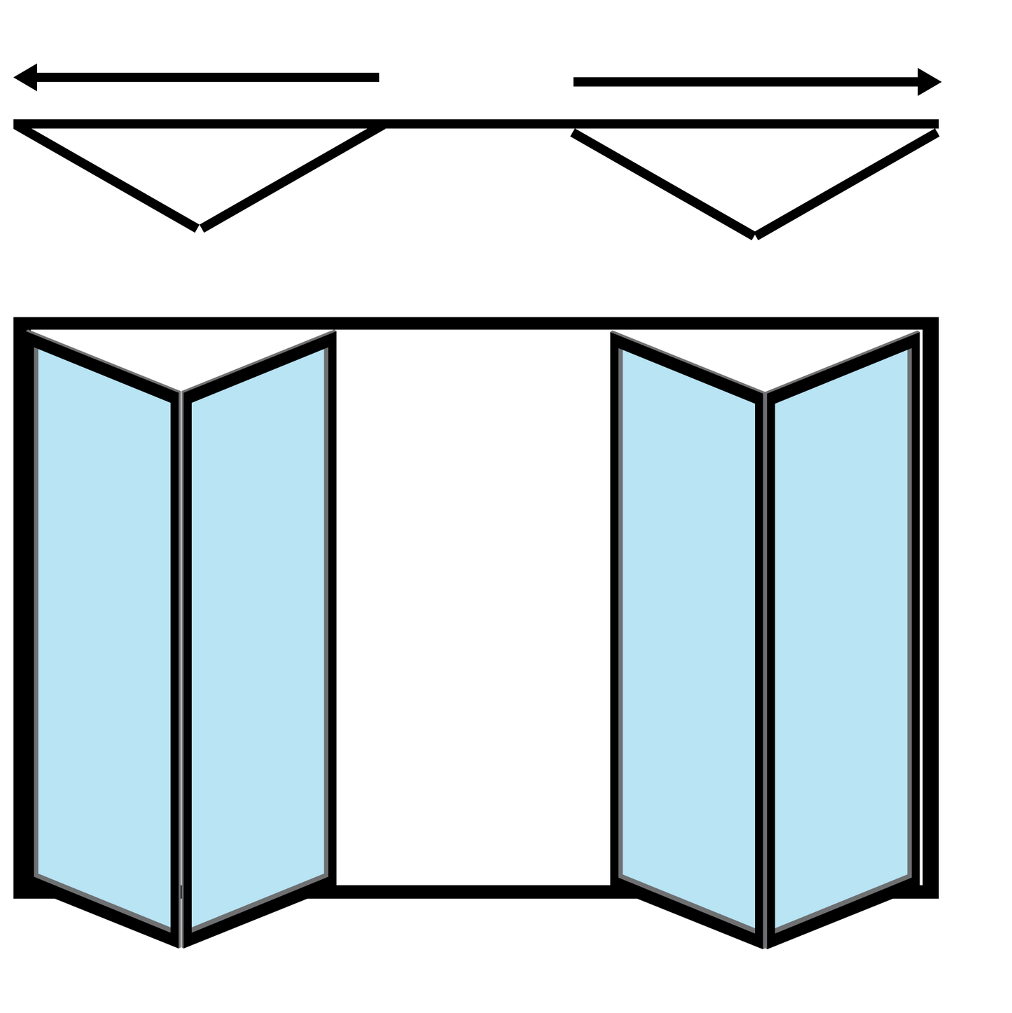 Configuration 2-2/ Bi-Folding Door 4 panel