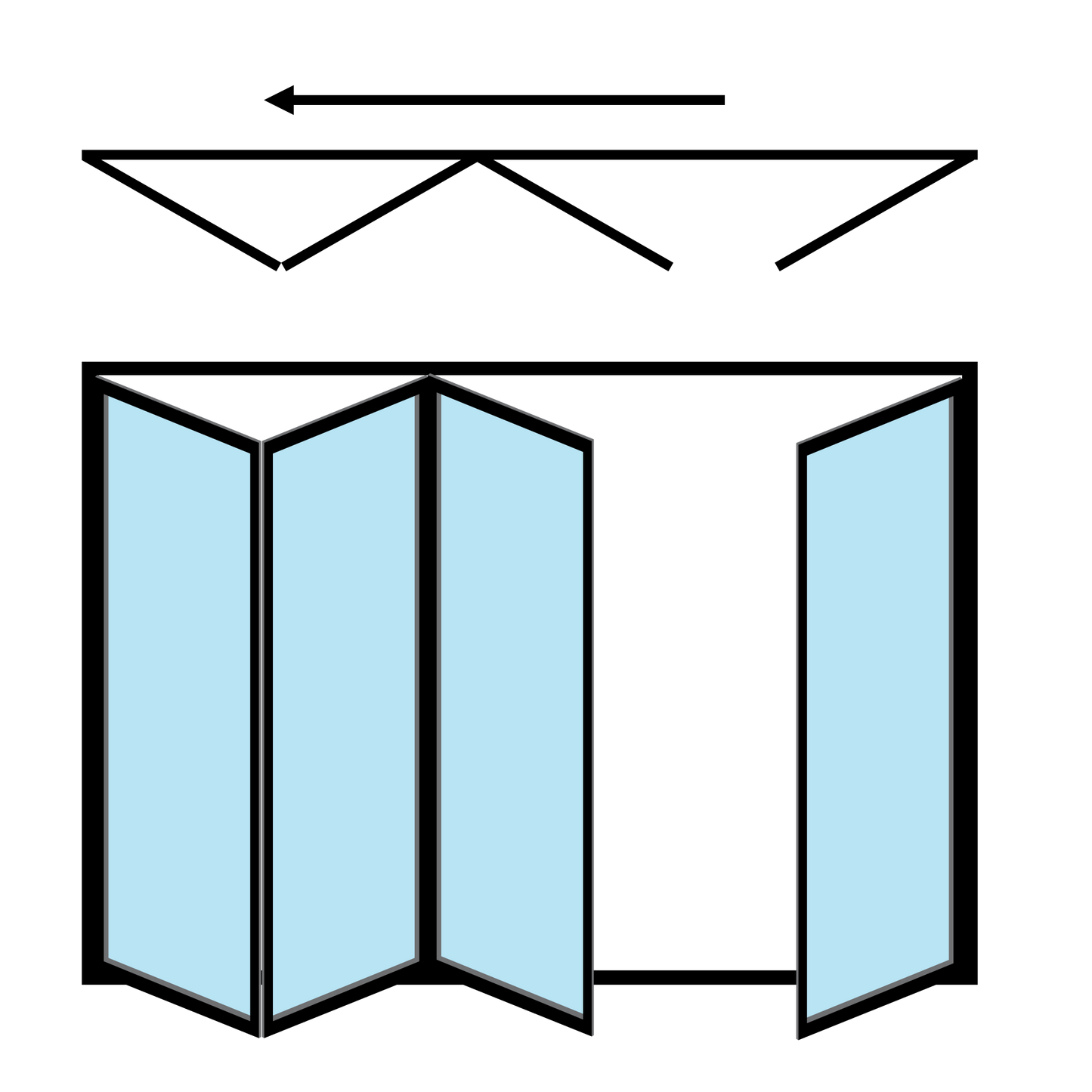 Configuration 3-1/ Bi-Folding Door 4 panel