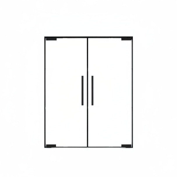 Interior aluminum glass double door Texas - Texas Glass Door