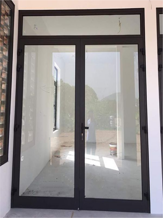 Aluminum Double French Door - with Transom