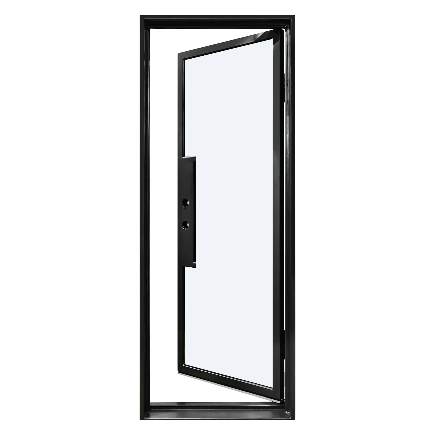 Iron Single French Door – 37"x96", Right hand, 0-Lite, Square Top