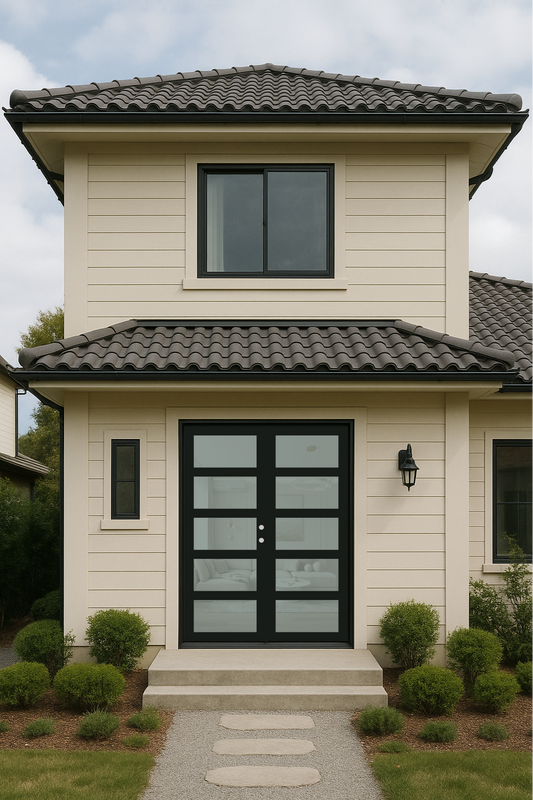 Iron Double French Door- 5 Line