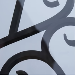 Clear glass panel for custom iron doors - Texas Glass Door