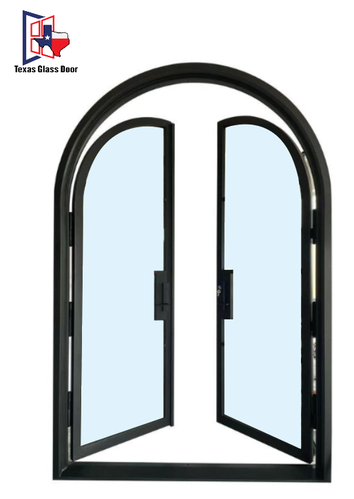 Iron Double French Door - with Transom