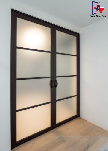 Aluminum Double French Door - Square Top - 4 Line