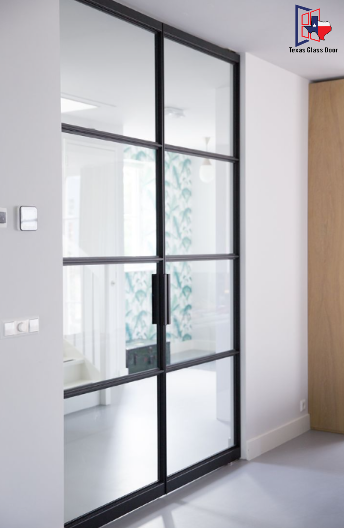 Aluminum Double French Door - Square Top - 4 Line