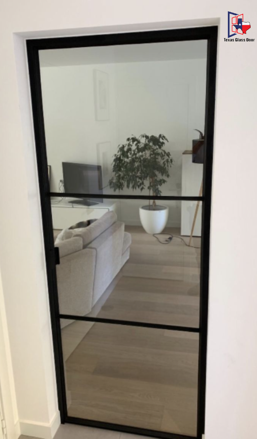 Aluminum Single French Door- Square Top - 3 Line