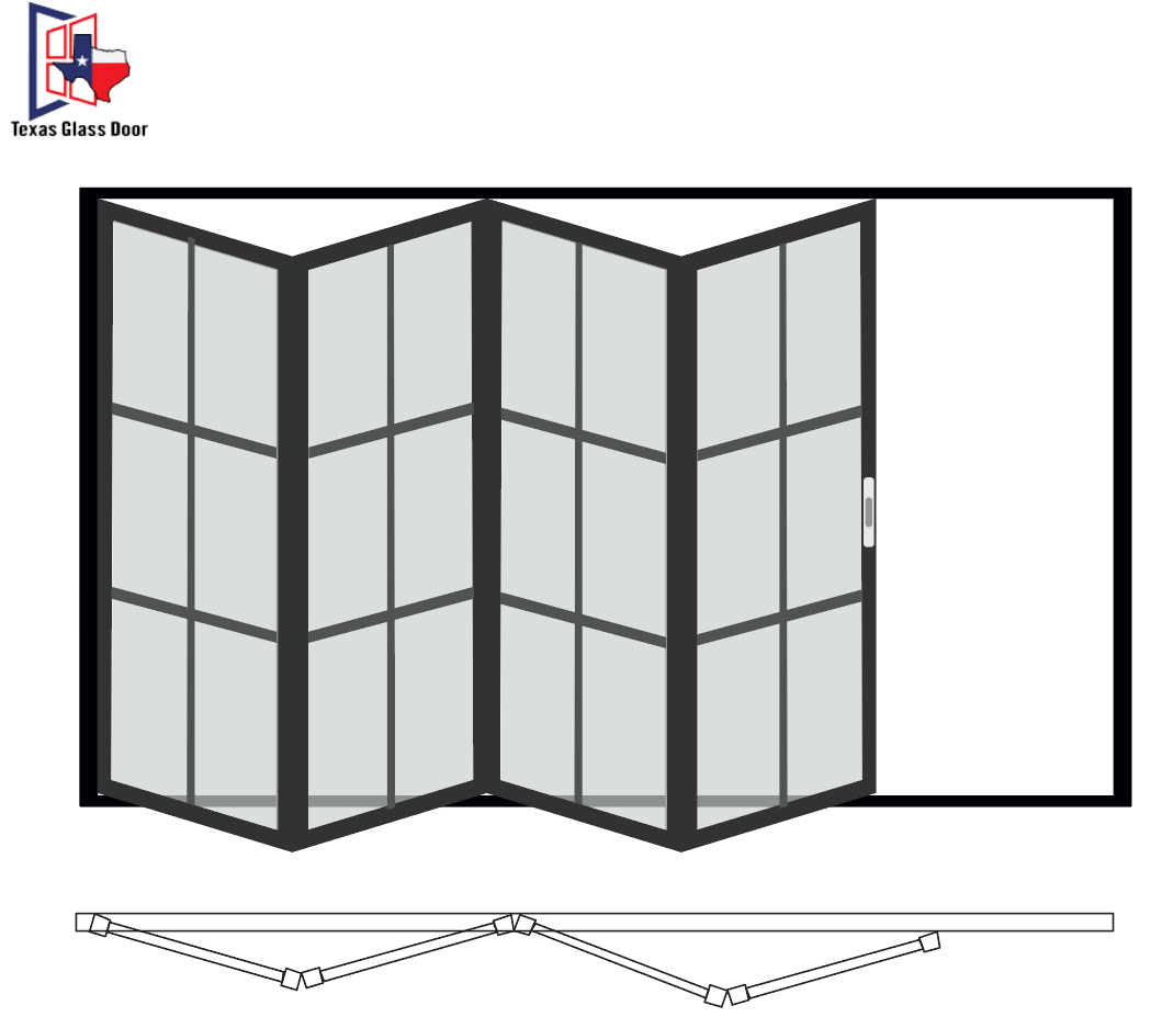 Configuration 4-0/ Bi-Folding Door 4 panel