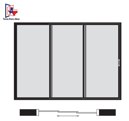 Sliding Door 1 Line- 3 Panel