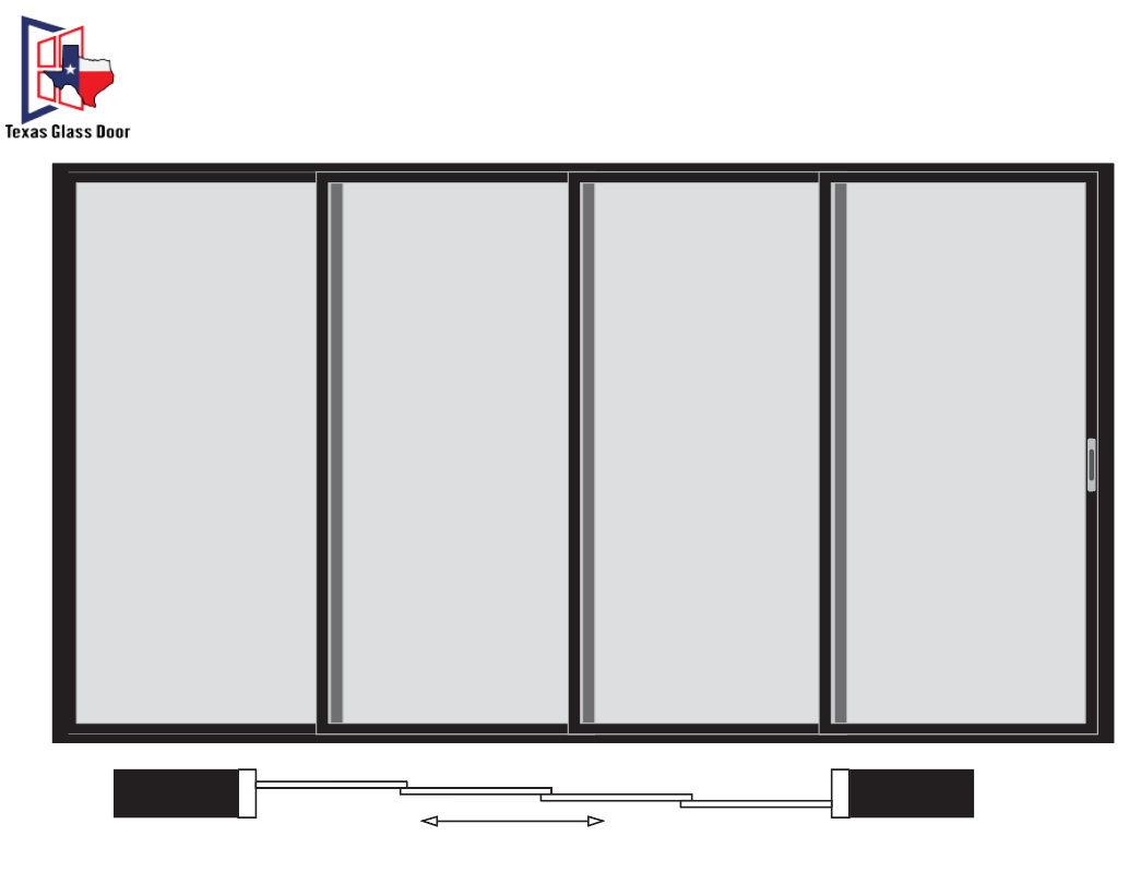 Sliding Door 1 Line- 4 Panel