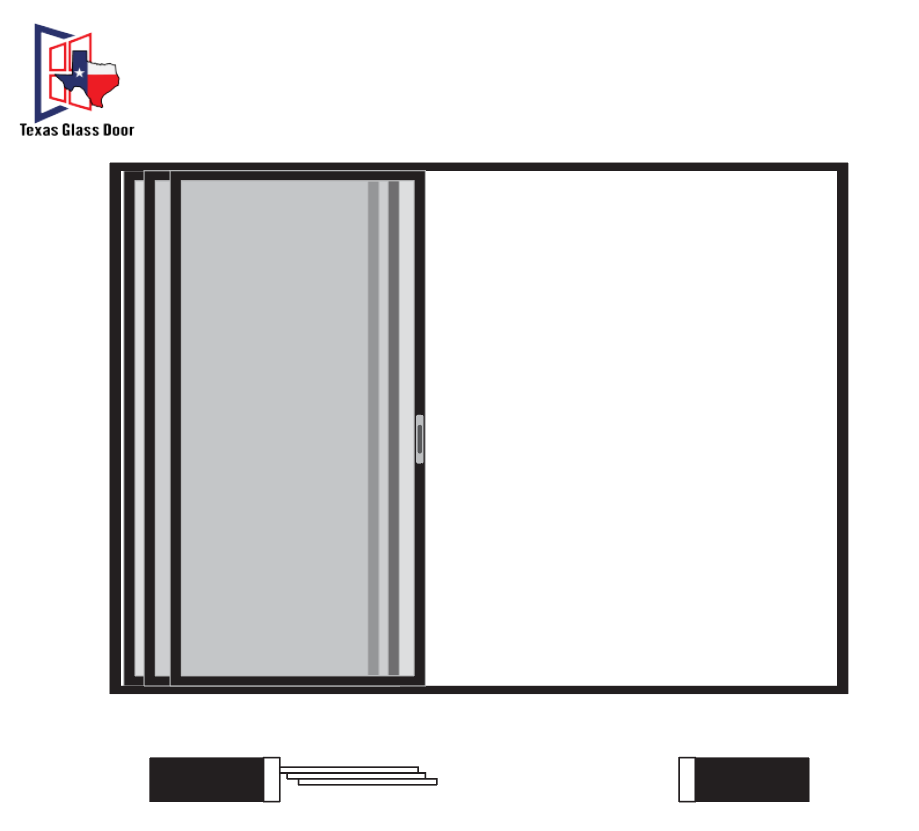 Sliding Door 1 Line- 3 Panel