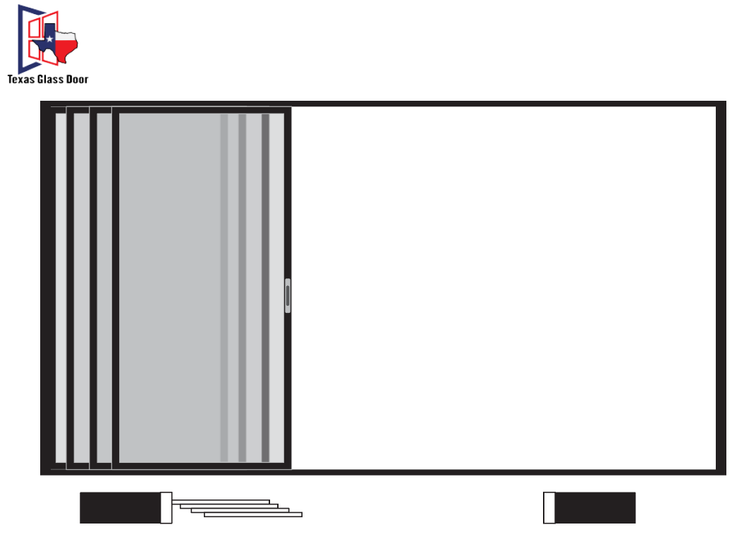 Sliding Door 1 Line- 4 Panel