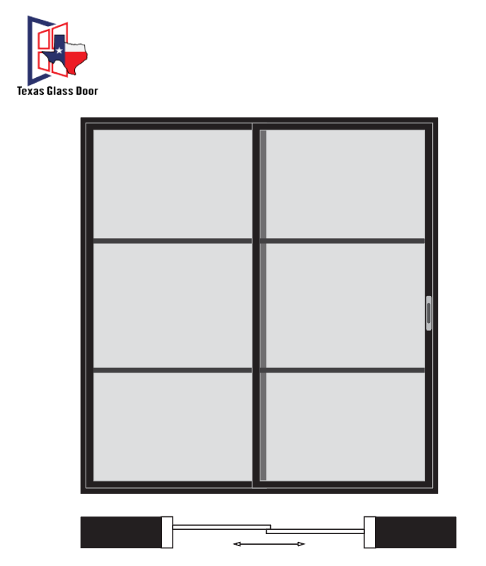 Sliding Door 3 Line- 2 Panel
