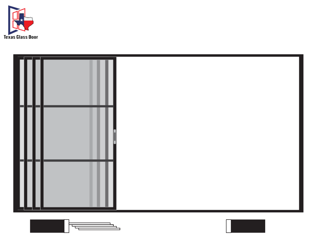 Sliding Door 3 Line- 4 Panel