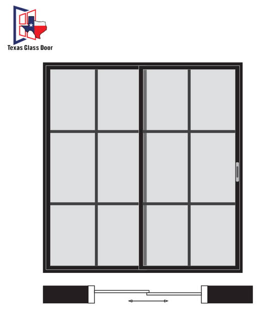 Sliding Door 6 Line- 2 Panel
