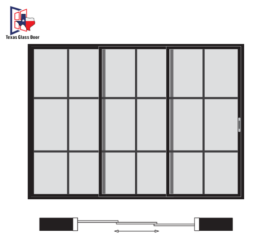Sliding Door 6 Line- 3 Panel