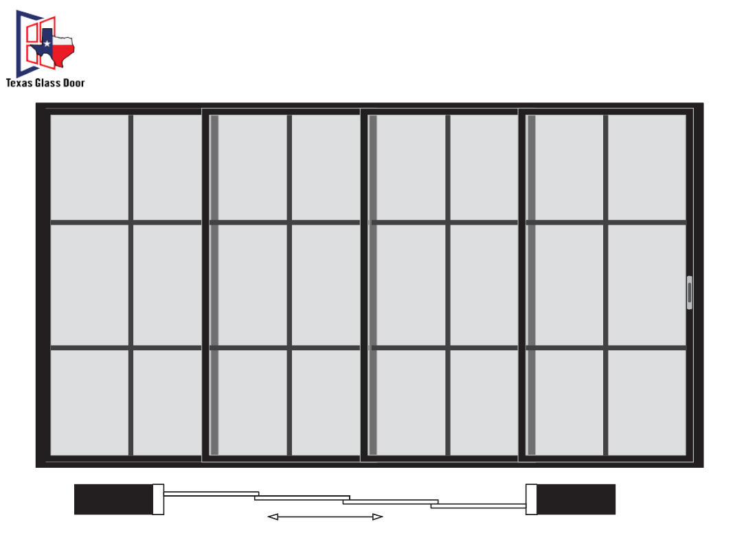 Sliding Door 6 Line- 4 Panel