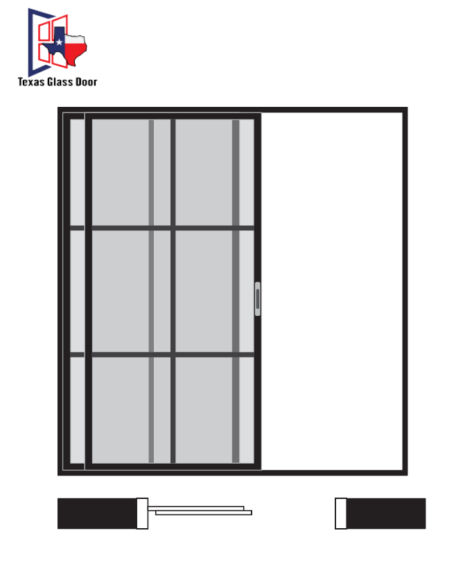 Sliding Door 6 Line- 2 Panel