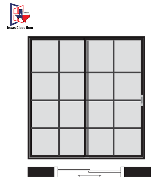 Sliding Door 8 Line- 2 Panel