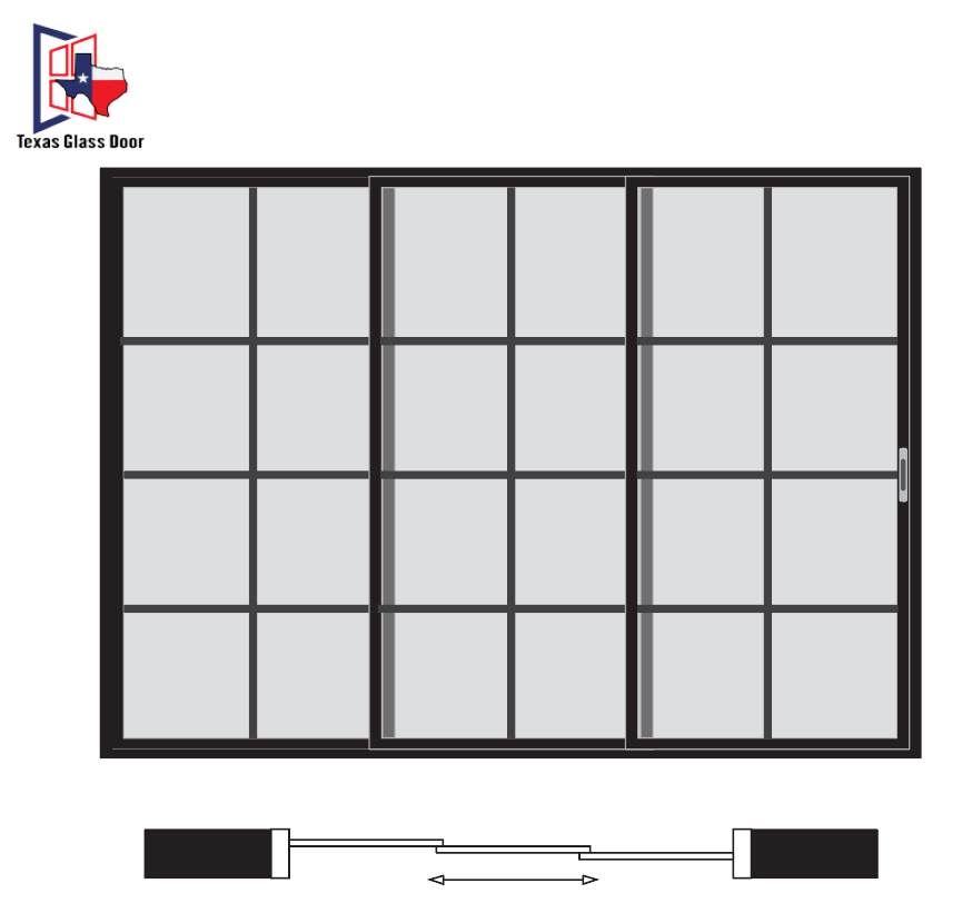 Sliding Door 8 Line- 3 Panel