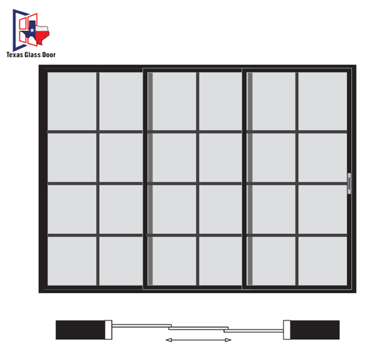 Sliding Door 8 Line- 3 Panel