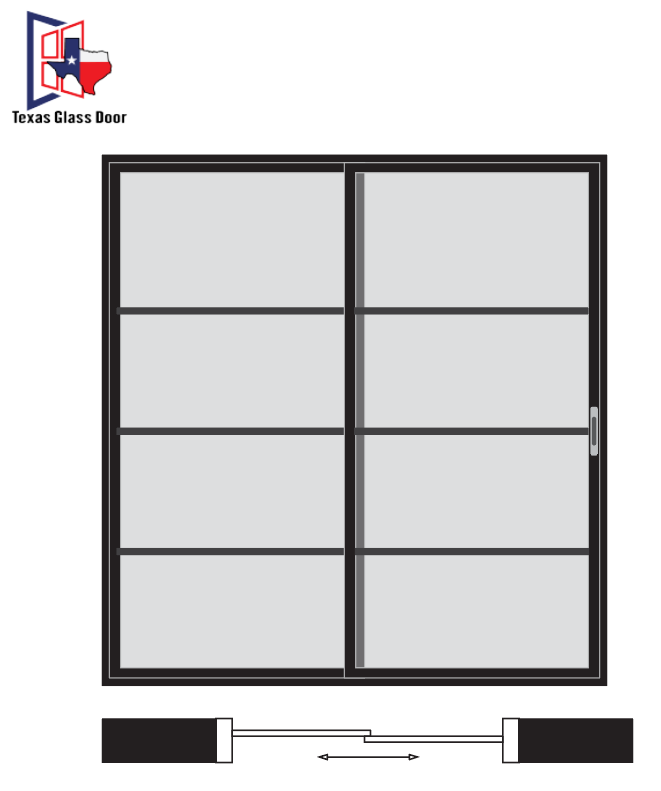 Sliding Door 4 Line- 2 Panel