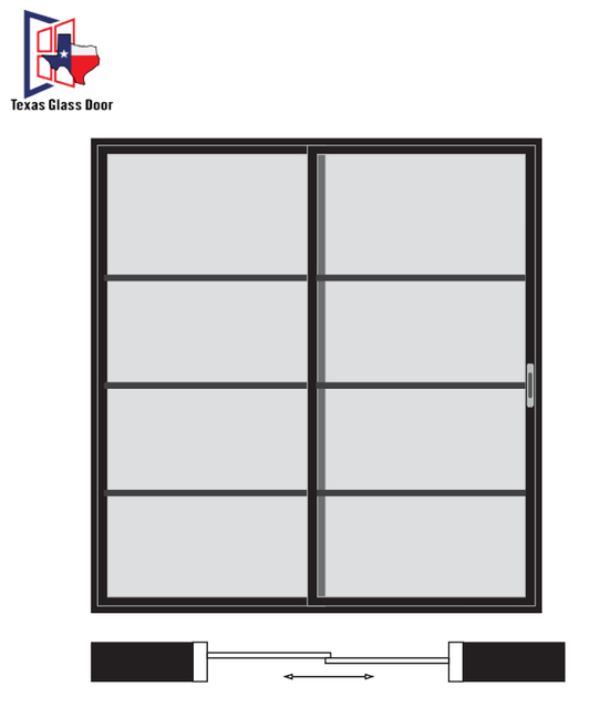 Sliding Door 4 Line- 2 Panel