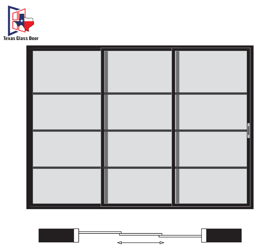 Sliding Door 4 Line- 3 Panel