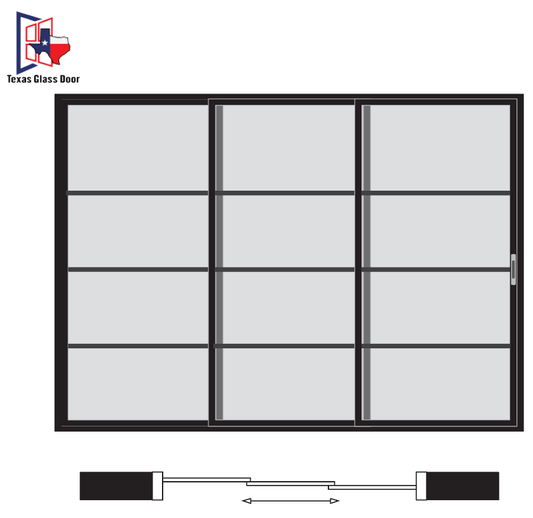 Sliding Door 4 Line- 3 Panel