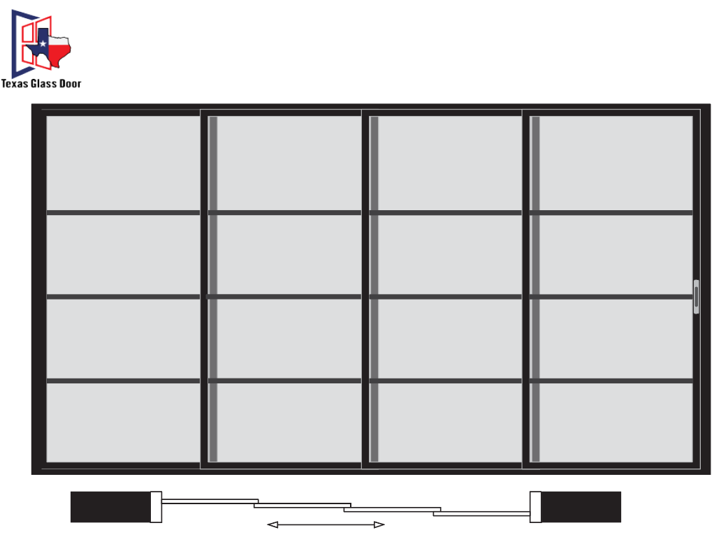 Sliding Door 4 Line- 4 Panel