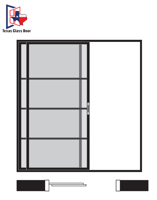 Sliding Door 4 Line- 2 Panel