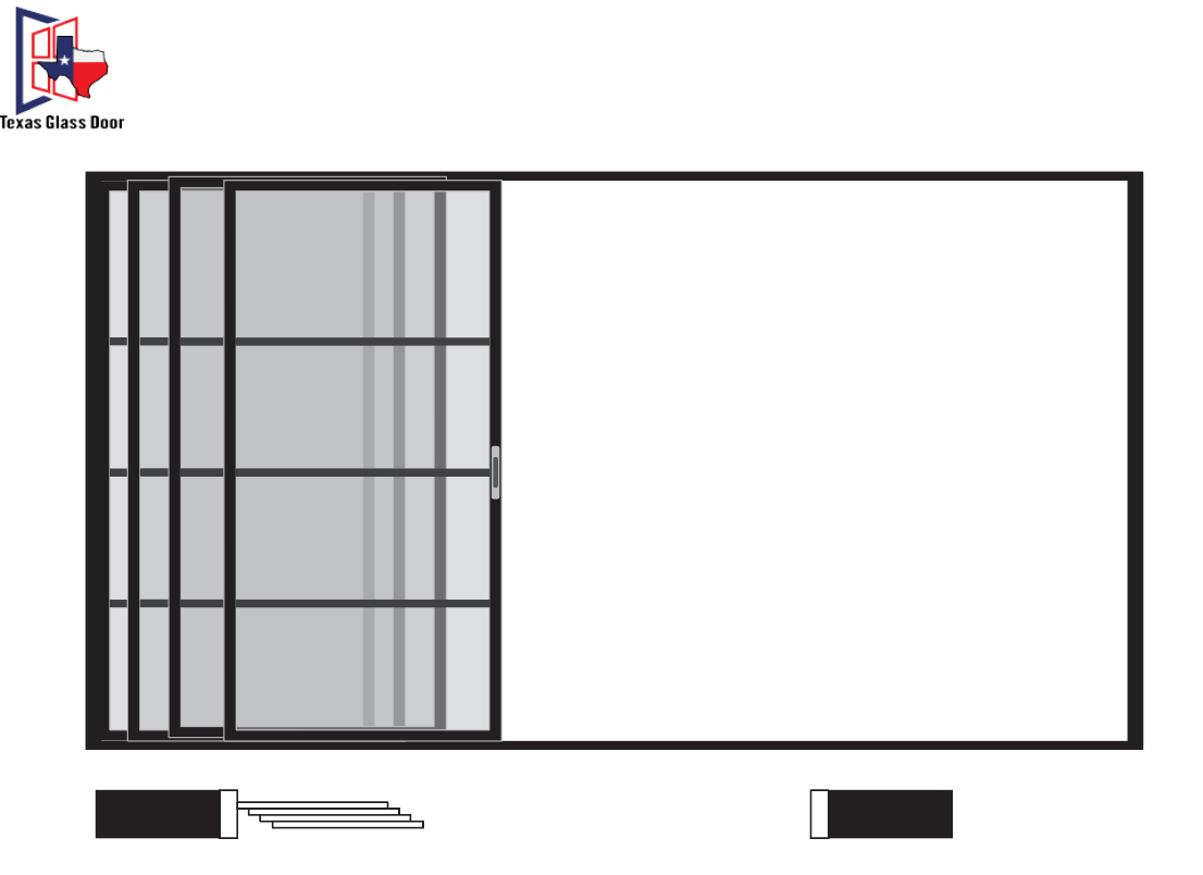 Sliding Door 4 Line- 4 Panel