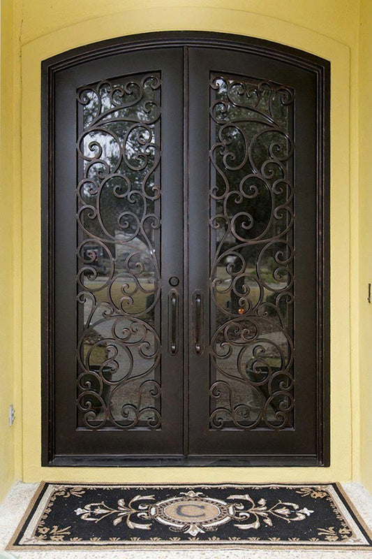Wrought Iron Double French Door type 4