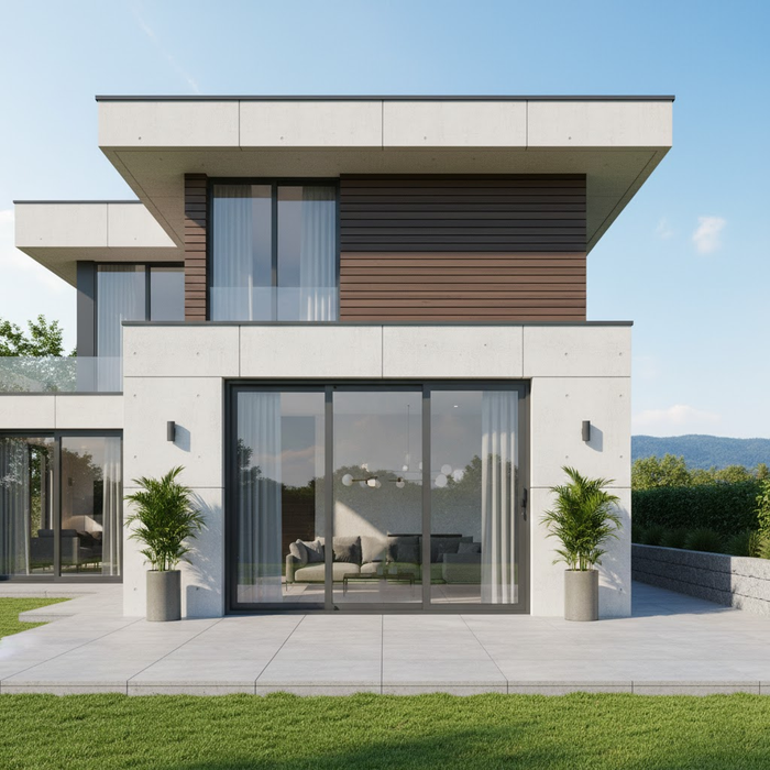 Aluminum sliding door 3 panel full glass detail Texas Glass Door