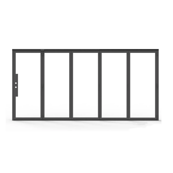 Thermal break iron bi-fold door 5 panel Texas - Texas Glass Door