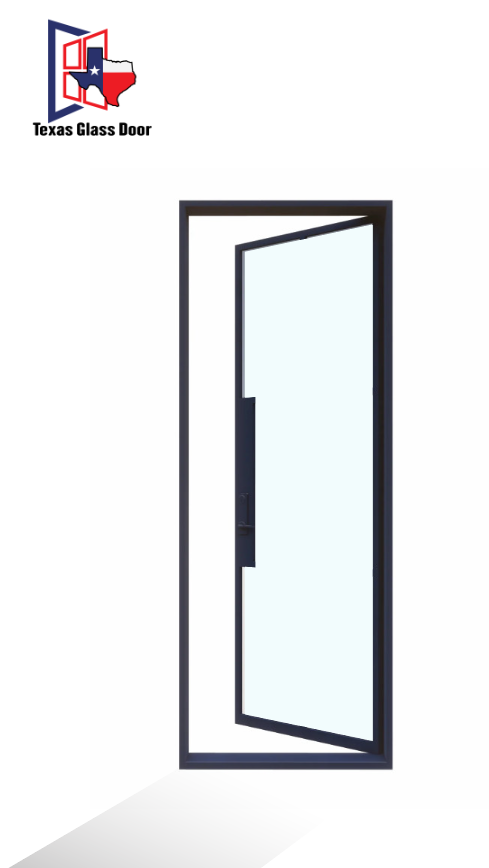 Iron Single French Door- Square Top- 1 Line