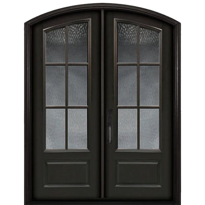 Aluminum Double French Door- 6 Line- Arched Top