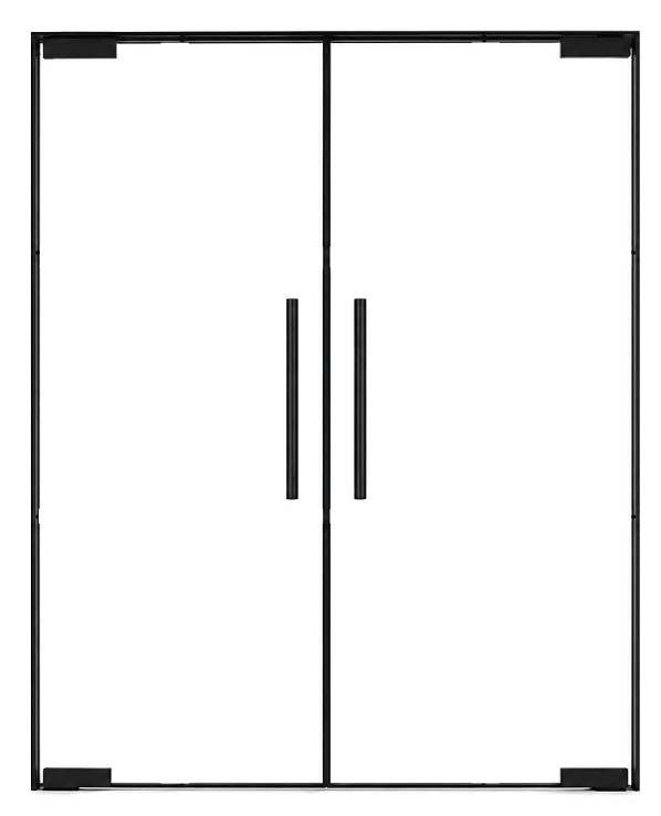 Interior Aluminum Glass Double Door