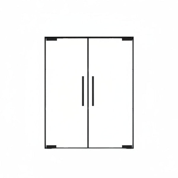 Interior aluminum glass double door Texas - Texas Glass Door