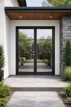 Iron Double French Door – 72"x96", Right hand, 4-Lite, Square Top - image 2
