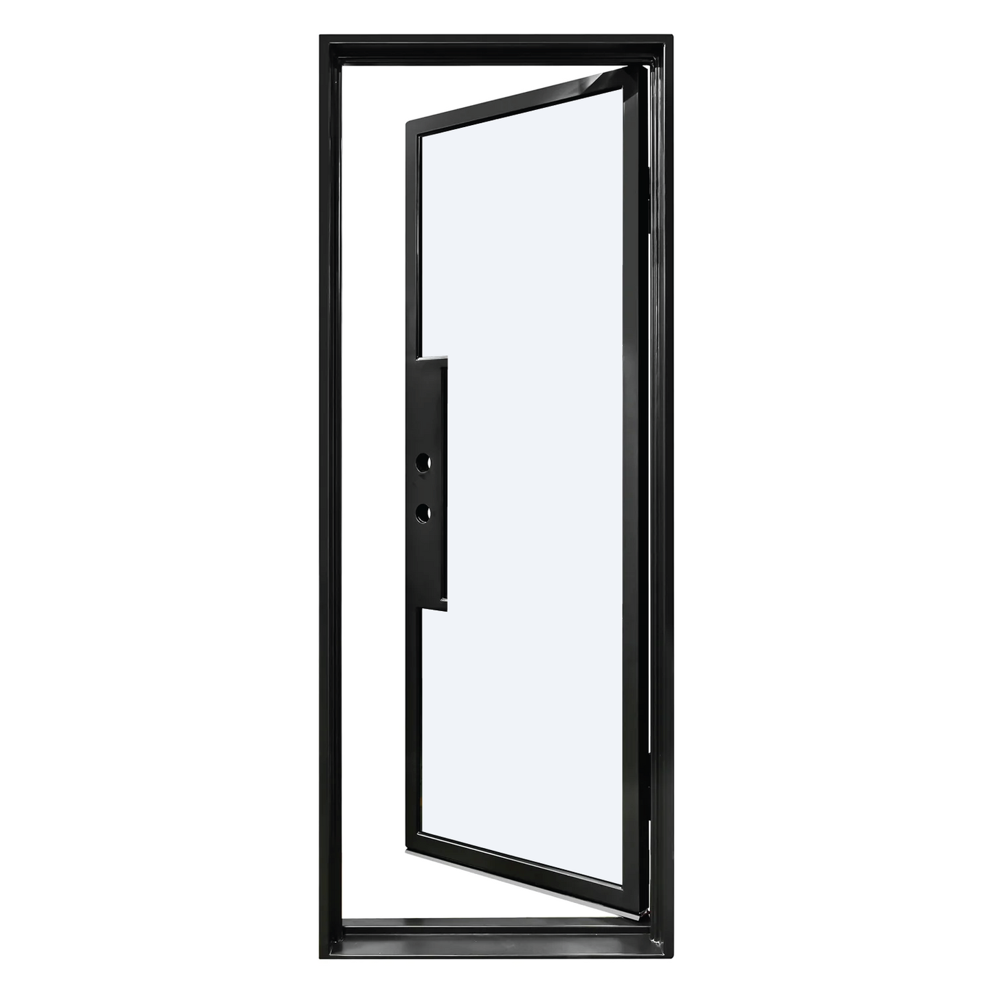 Iron Single French Door – 37"x80", Right hand, 0-Lite, Square Top