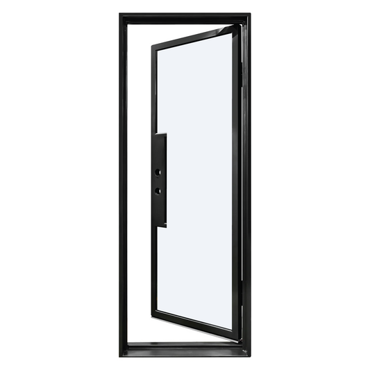 Iron Single French Door – 37"x80", Right hand, 0-Lite, Square Top