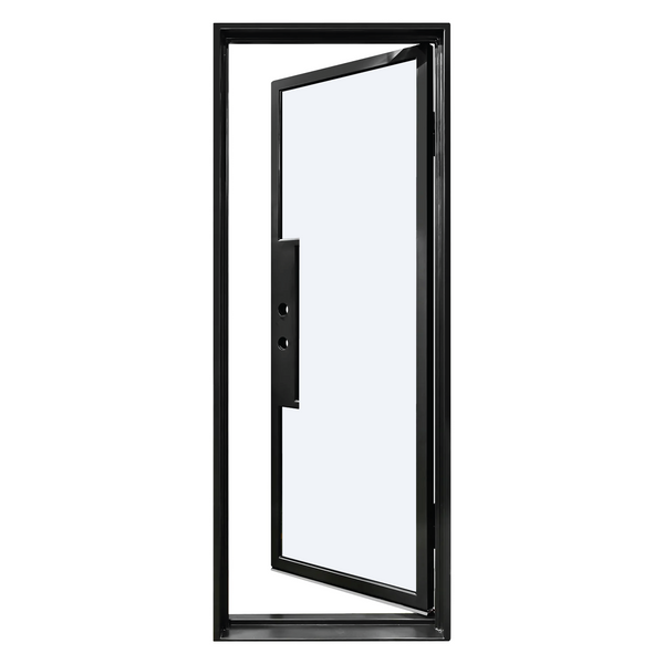 Iron Single French Door – 37"x96", Right hand, 0-Lite, Square Top