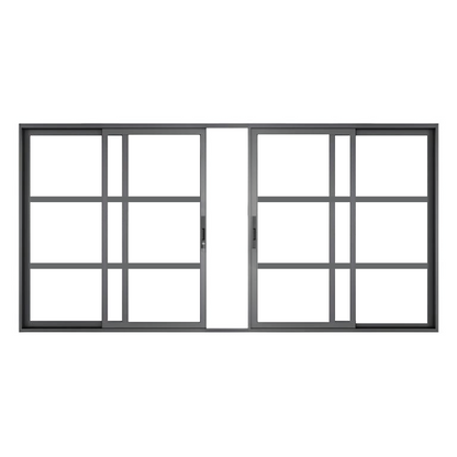 Sliding Door 4 panel- 3-lite