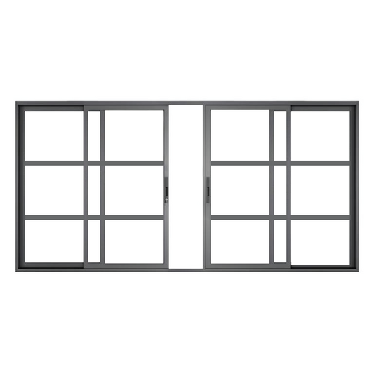Sliding Door 4 panel- 3-lite