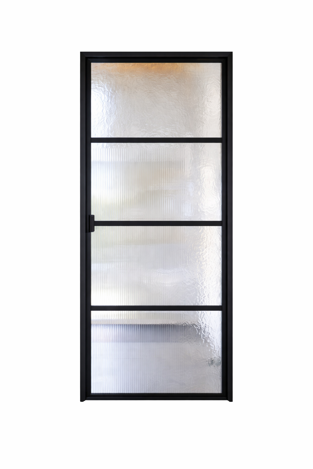 Iron Single French Door – Square Top, 4-Lite