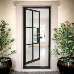 Iron Single French Door – 37"x96", Left hand, 6-Lite, Square Top - image 2