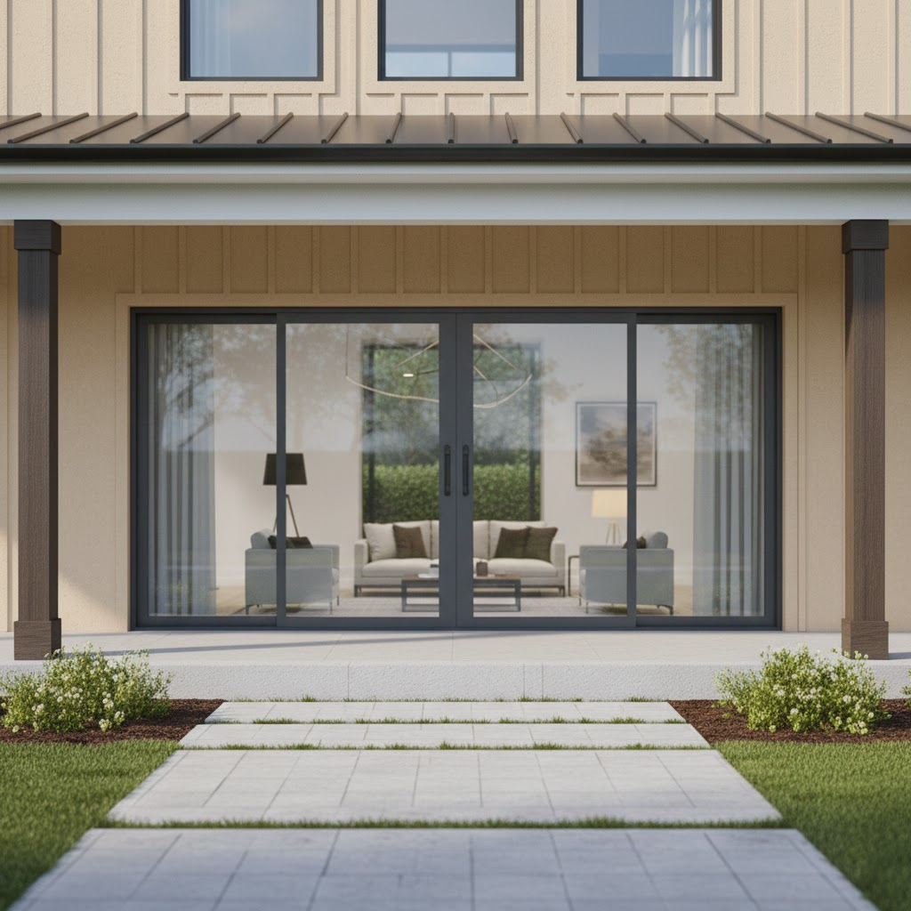 Sliding Door 4 panel- 0-lite